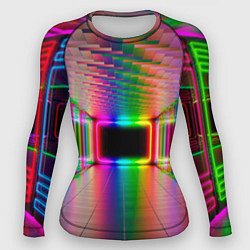 Рашгард женский Неоновая галерея, цвет: 3D-принт