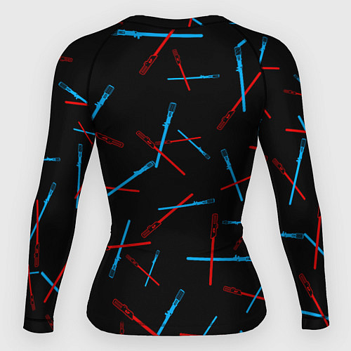 Женский рашгард Паттерн из световых мечей / 3D-принт – фото 2