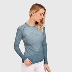 Рашгард женский Текстура из неровных плит, цвет: 3D-принт — фото 2