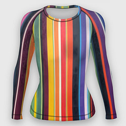 Женский рашгард Разноцветная полоска