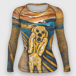 Рашгард женский Крик - Пёс, цвет: 3D-принт