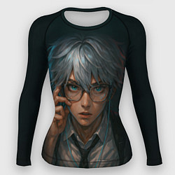 Рашгард женский Стильный мужчина в очках, цвет: 3D-принт
