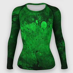 Рашгард женский Абстракция - green acid stains, цвет: 3D-принт