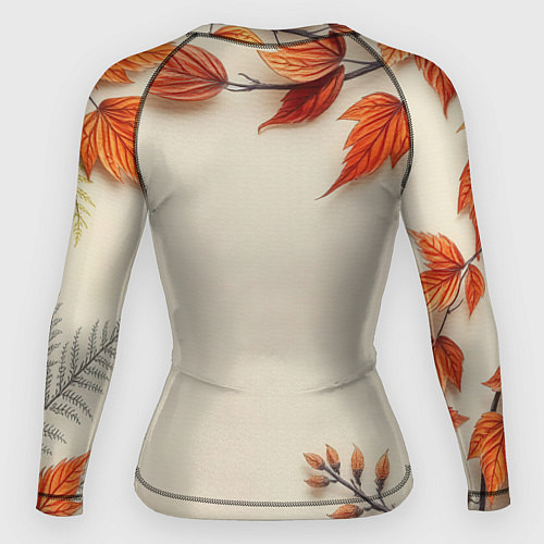 Женский рашгард Лис под осенними листьями / 3D-принт – фото 2