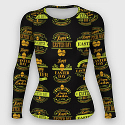 Рашгард женский Easter holidays, цвет: 3D-принт