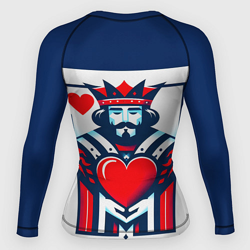 Женский рашгард Игральная карта король / 3D-принт – фото 2