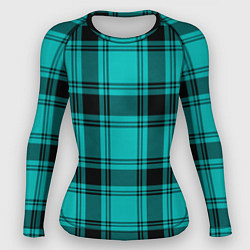 Женский рашгард Checkered blue