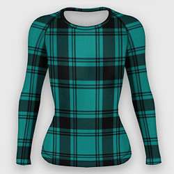 Женский рашгард Checkered dark blue