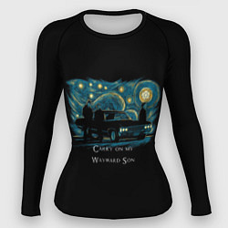 Женский рашгард Сверхъестественное carry on my wayward son