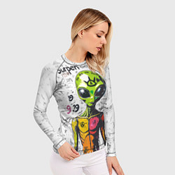 Рашгард женский Вы не одиноки, цвет: 3D-принт — фото 2