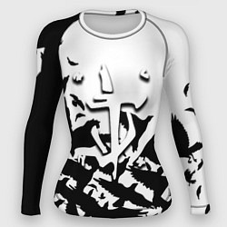 Женский рашгард Doom black crow logo