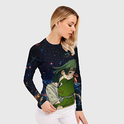 Рашгард женский МаоМао и Лягушонок Пепе - Монолог Фармацевта, цвет: 3D-принт — фото 2