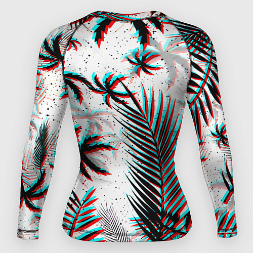 Женский рашгард Doom тропики глитч / 3D-принт – фото 2