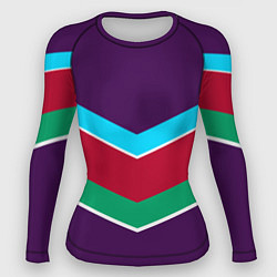 Женский рашгард Фиолетовый с полосами
