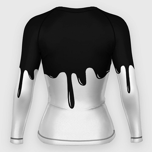 Женский рашгард Doom logo жидкие краски / 3D-принт – фото 2