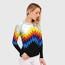 Рашгард женский Олдскульный паттерн, цвет: 3D-принт — фото 2