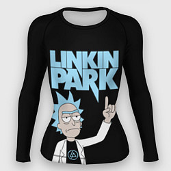 Рашгард женский Linkin Park и Рик Санчес из Рик и Морти, цвет: 3D-принт
