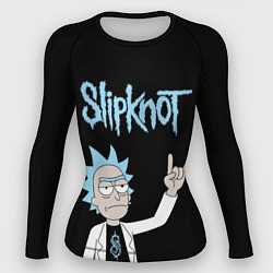 Рашгард женский Slipknot и Рик Санчес из Рик и Морти, цвет: 3D-принт