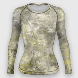 Рашгард женский Абстракция - yellow acidic liquid, цвет: 3D-принт