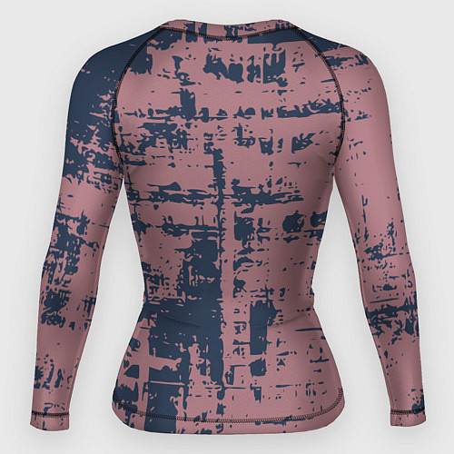 Женский рашгард Текстура с потертостями сине-розовая / 3D-принт – фото 2