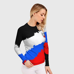 Рашгард женский Федерация бокса России - триколор, цвет: 3D-принт — фото 2