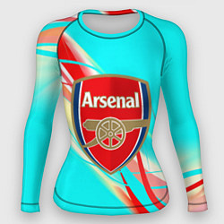 Рашгард женский Arsenal stripes, цвет: 3D-принт