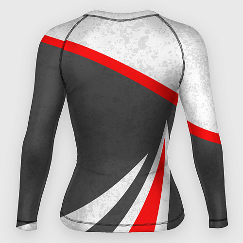 Женский рашгард Mitsubishi - красный и серый / 3D-принт – фото 2