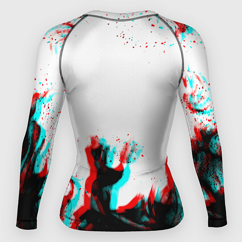 Женский рашгард Arsenal огонь глитч / 3D-принт – фото 2