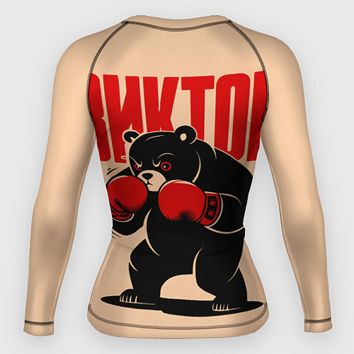 Женский рашгард Медведь-боксёр / 3D-принт – фото 2