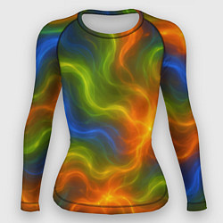 Женский рашгард Разноцветный дым