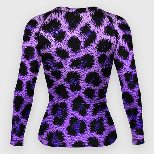 Женский рашгард Леопардовый фиолетовый / 3D-принт – фото 2