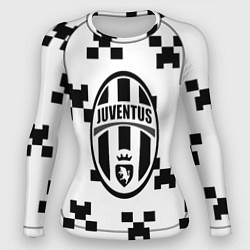 Рашгард женский Juventus x minecraft pattern, цвет: 3D-принт