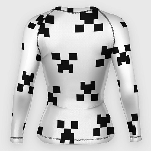 Женский рашгард Juventus x minecraft pattern / 3D-принт – фото 2