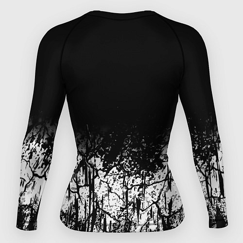 Женский рашгард Боруссиа текстура земли / 3D-принт – фото 2