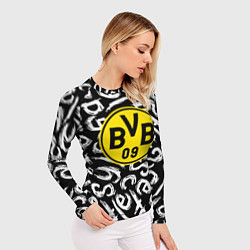 Рашгард женский Borussia надписи гейм, цвет: 3D-принт — фото 2