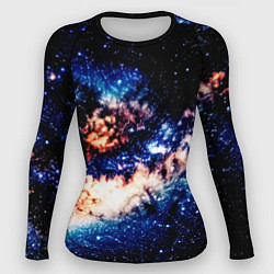 Рашгард женский Бесконечный космос и туманность, цвет: 3D-принт