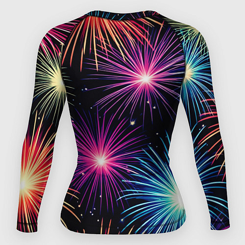 Женский рашгард Стилизованный праздничный салют / 3D-принт – фото 2