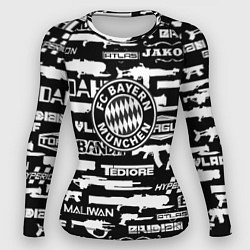 Рашгард женский ФК Манчестер Юнайтед, цвет: 3D-принт