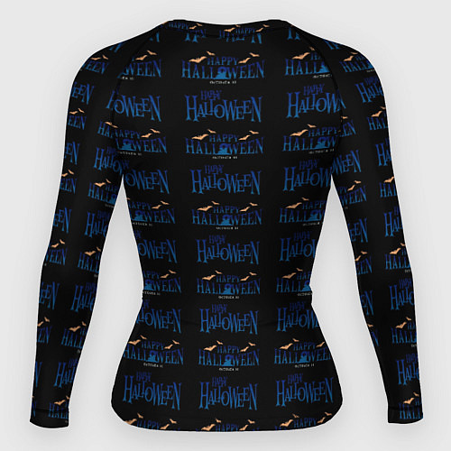 Женский рашгард Happy halloween pattern / 3D-принт – фото 2