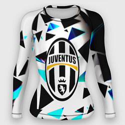 Рашгард женский Ювентус треугольники текстура, цвет: 3D-принт