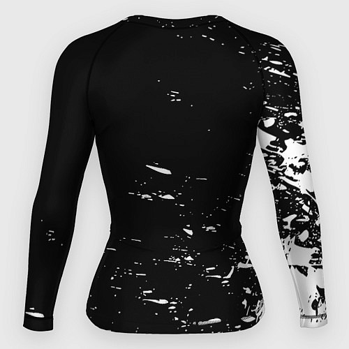 Женский рашгард Лестер сити краски белые / 3D-принт – фото 2