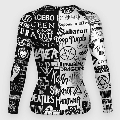 Женский рашгард Juventus рок музыка / 3D-принт – фото 2