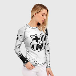 Рашгард женский Barcelona брызги красок, цвет: 3D-принт — фото 2