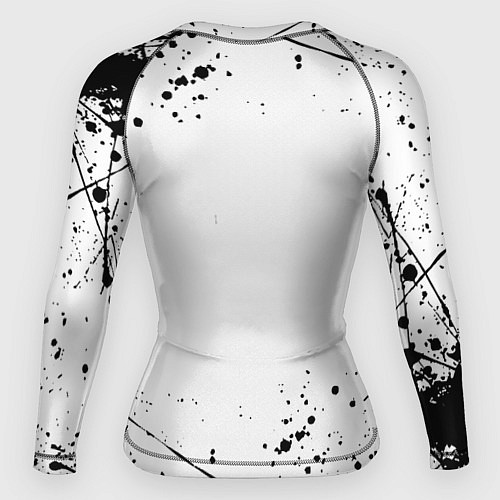 Женский рашгард Barcelona брызги красок / 3D-принт – фото 2