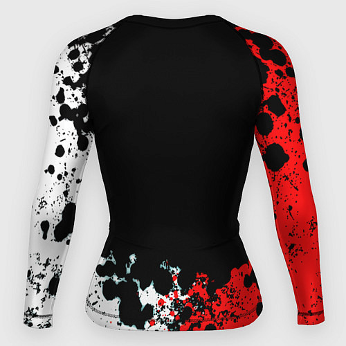 Женский рашгард Манчестер Юнайтед краски абстрактные / 3D-принт – фото 2