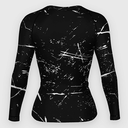 Женский рашгард Ювентус краски штрихи / 3D-принт – фото 2