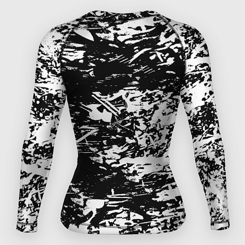 Женский рашгард Боруссиа белые краски / 3D-принт – фото 2