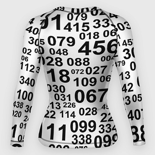 Женский рашгард Лестер сити цифры символы / 3D-принт – фото 2