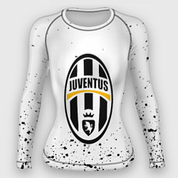 Рашгард женский Juventus краски текстура всплеск, цвет: 3D-принт