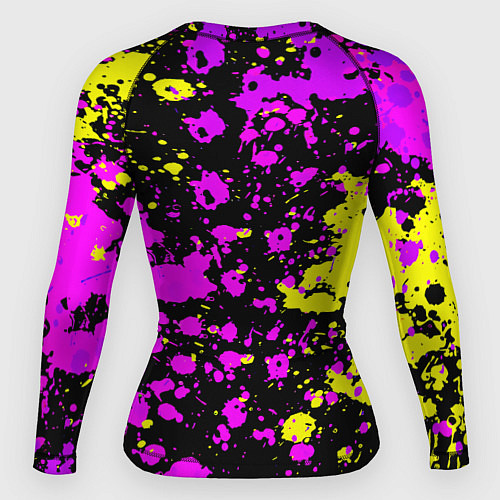 Женский рашгард Borussia абстрактные краски текстура / 3D-принт – фото 2